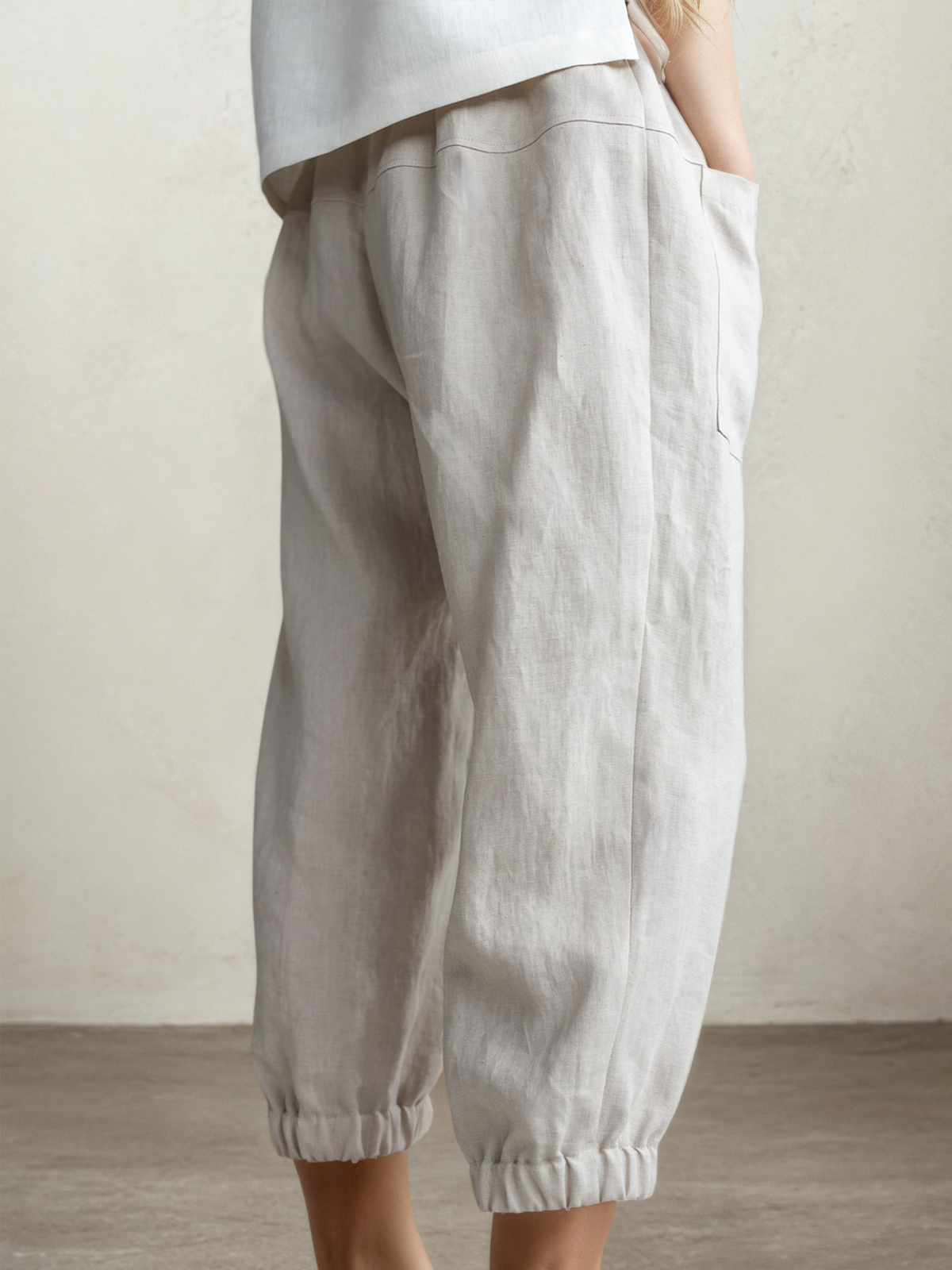 Linen Plain Pants