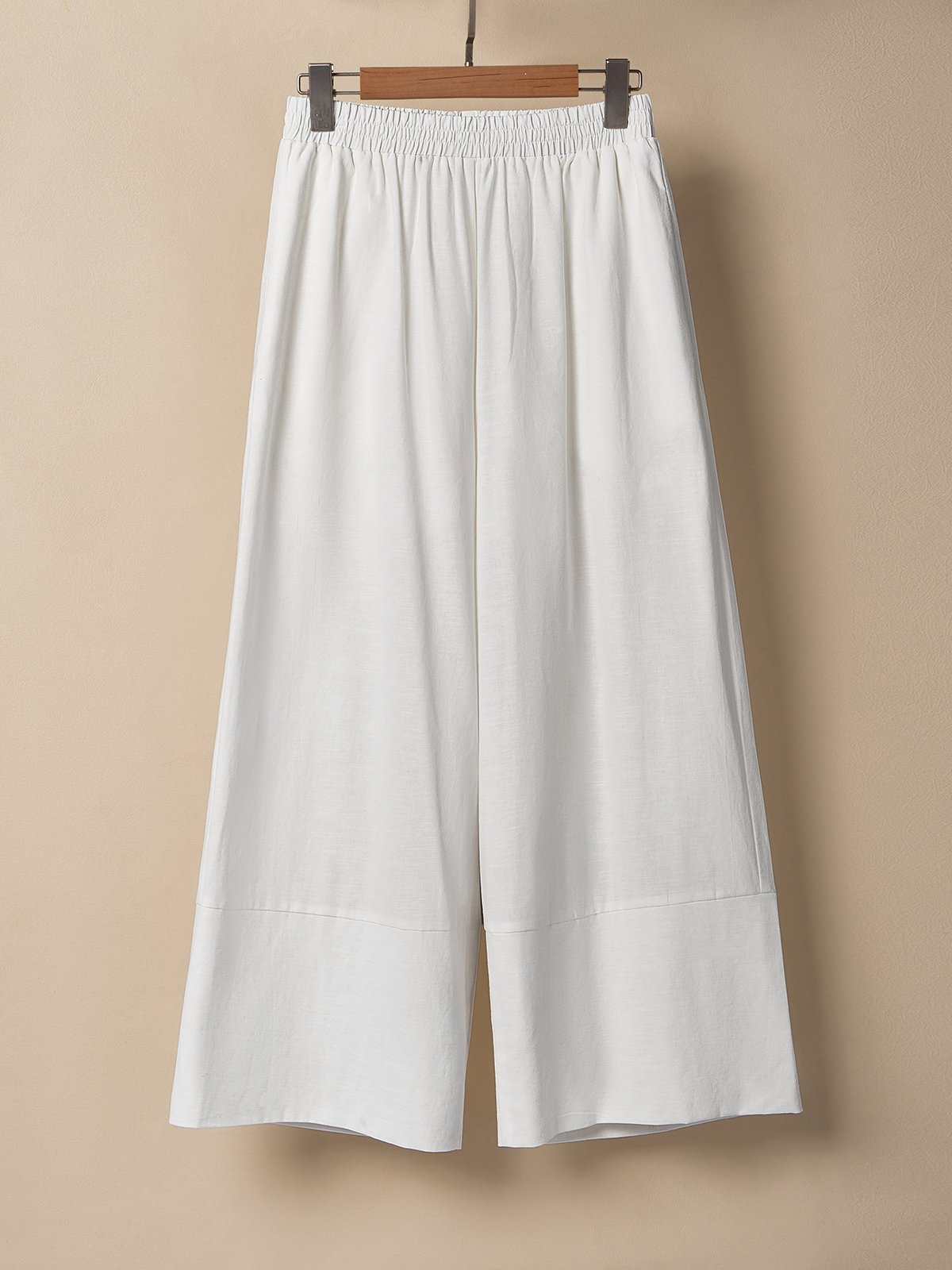 Cotton And Linen Plain Pants