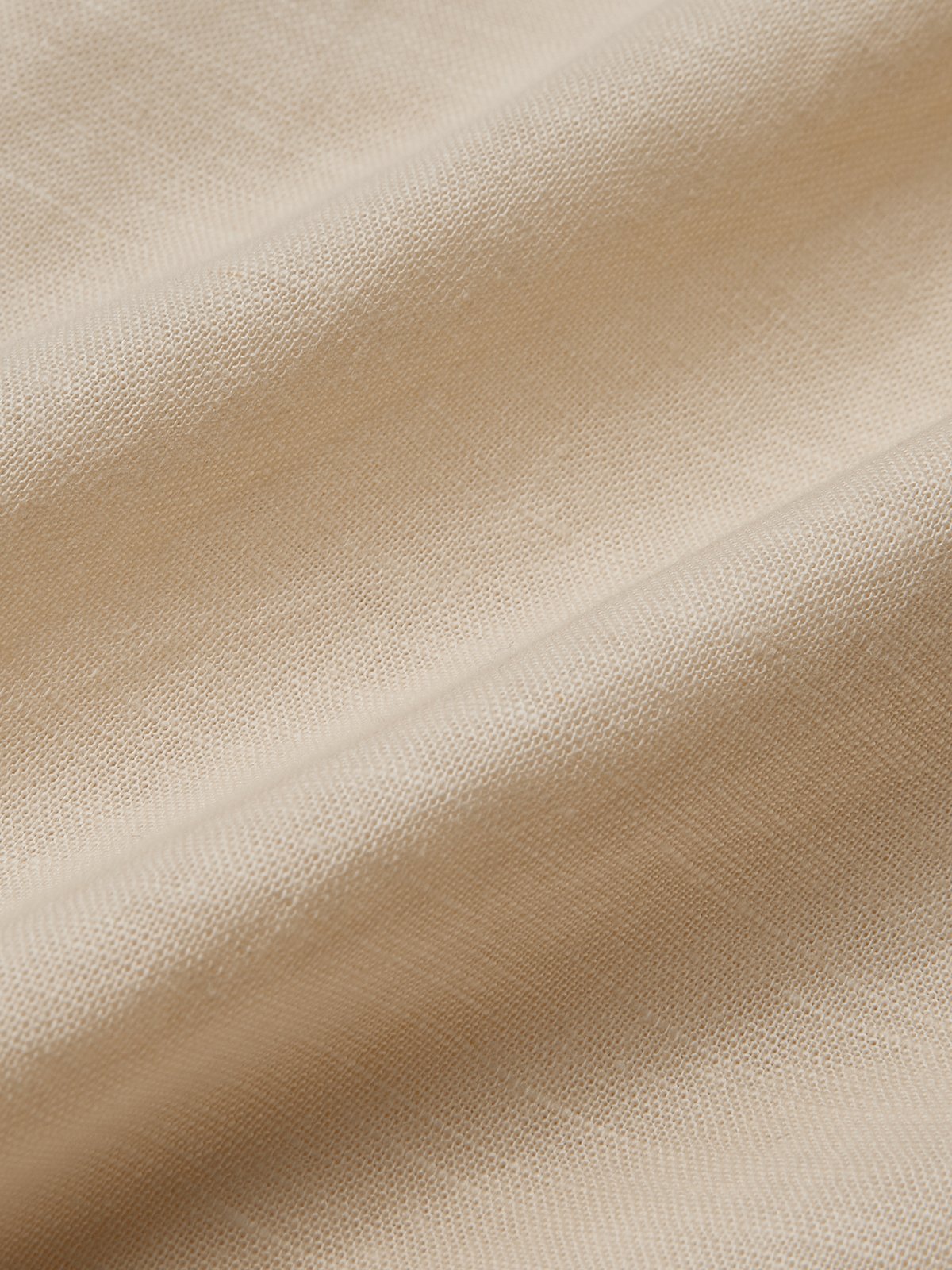 Cotton And Linen V Neck Plain Button Design Sleeveless Two-piece Set